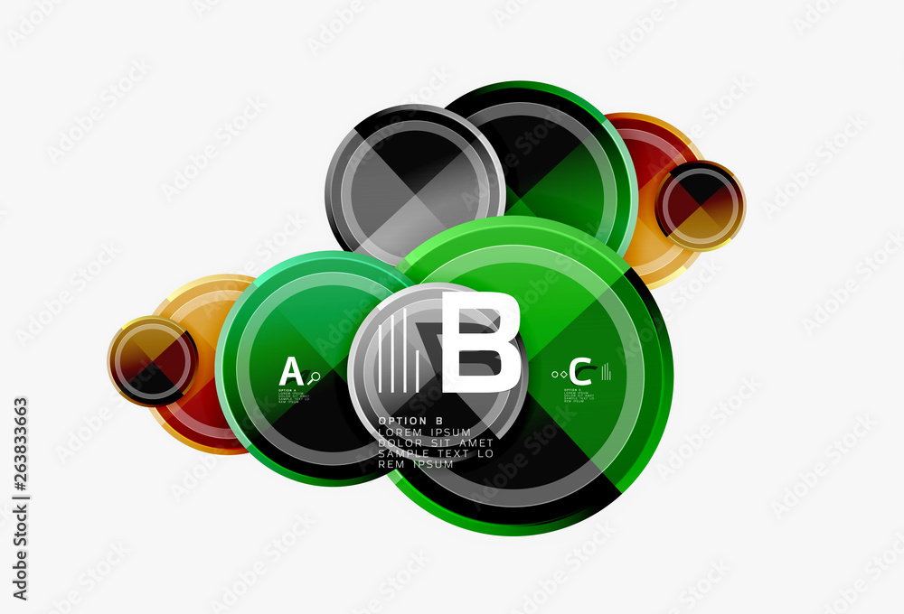 Circle geometric abstract background template for web banner, business presentation, branding, wallpaper Circle geometric abstract background template for web banner, business presentation, branding, wallpaper