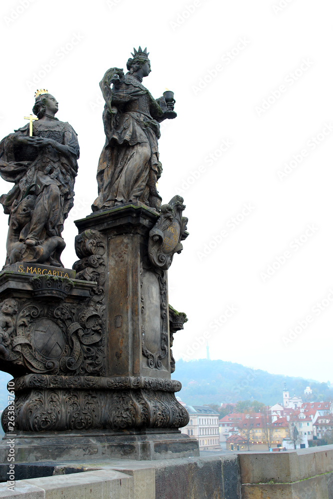 Obraz premium プラハ カレル橋の眺め