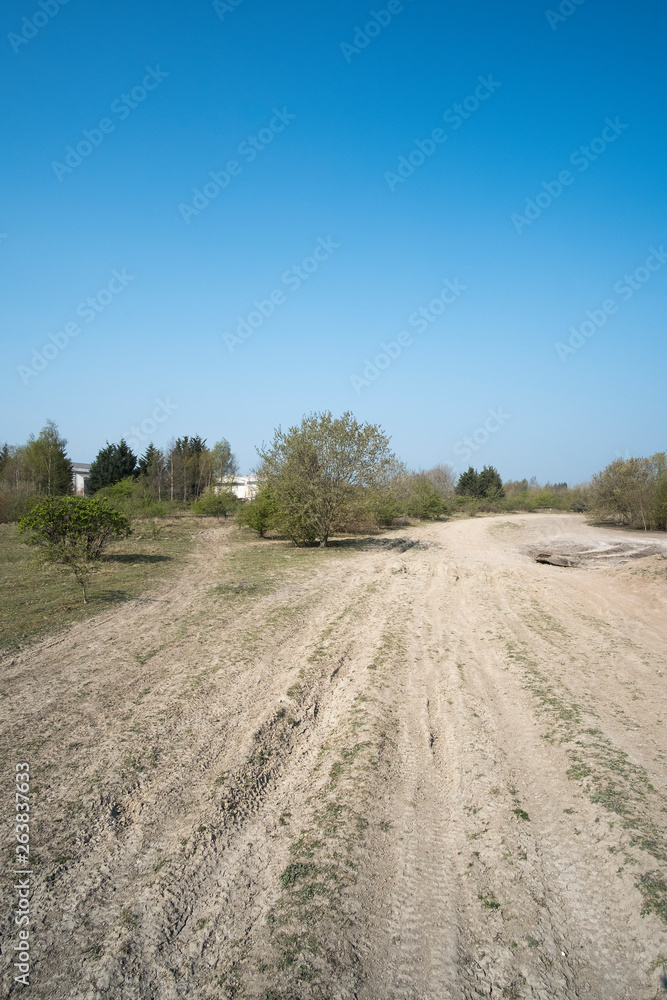 Dry dusty dirt road