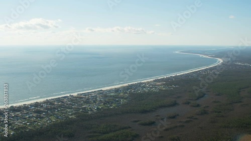 Aerial view hurricane damage Mexico Beach Florida USA photo