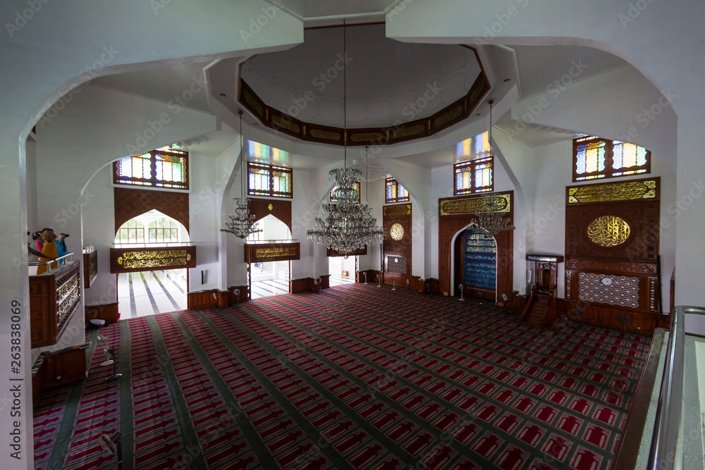Fototapeta premium Meczet Piątkowy, Centrum Islamskie, Male, Atol Północny Male, Malediwy, Azja