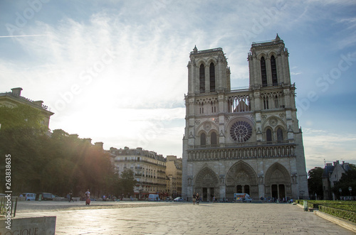 Notre Dame Facade, Paris, 2018
