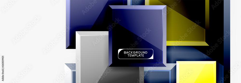 Abstract square composition for background, banner or logo Abstract square composition for background, banner or logo