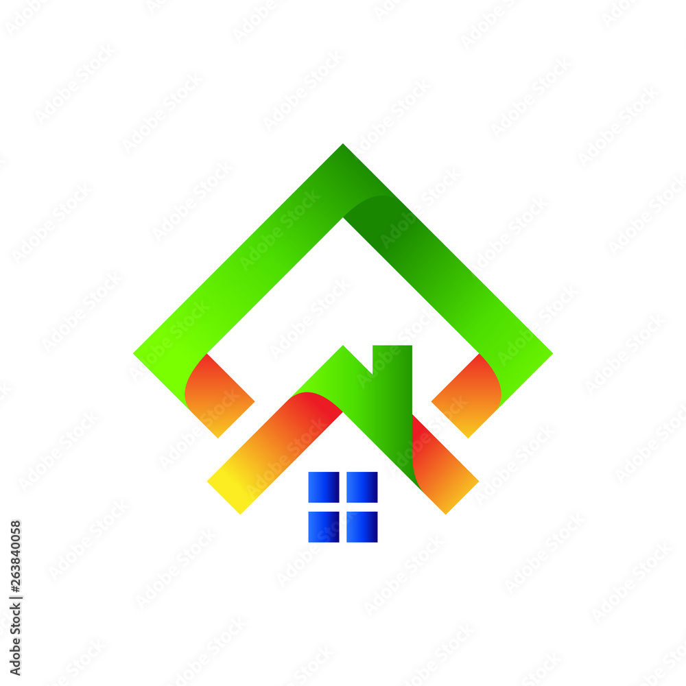 real estate logo, house with arrow, logo design real estate logo, house with arrow, logo design
