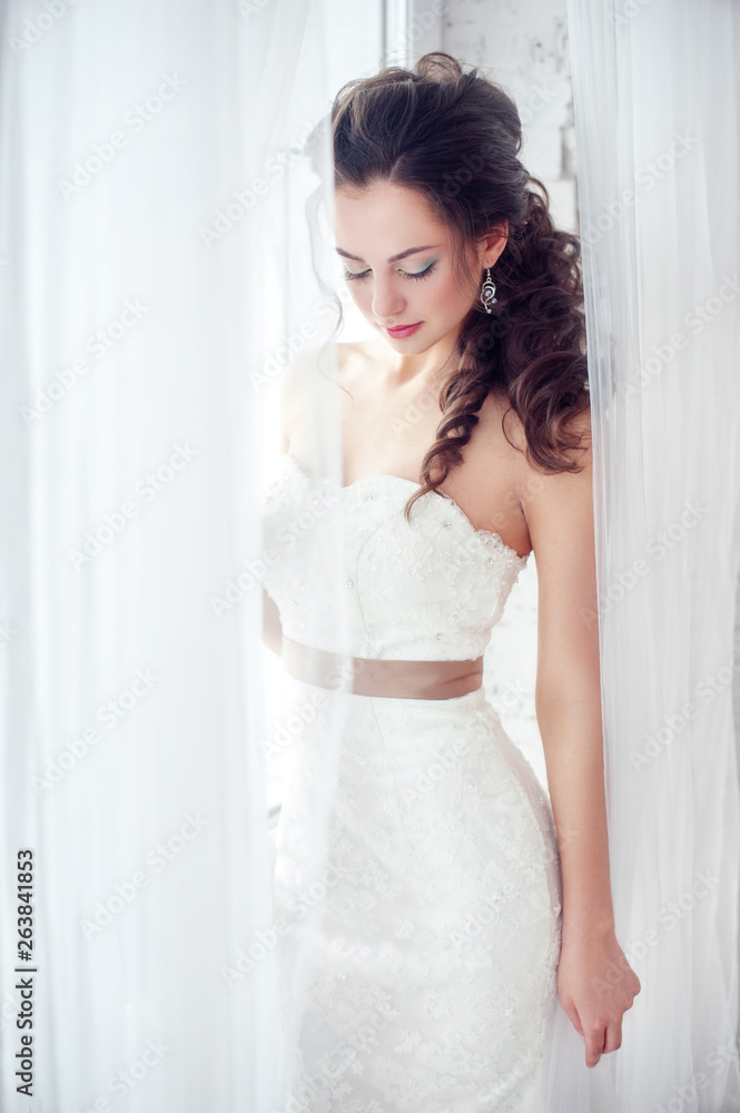 Gorgeous beauty young bride portrait. Gorgeous beauty young bride portrait.