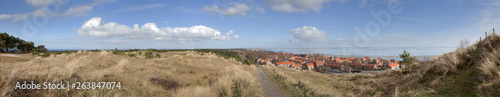 Island of Vlieland Netherlands. Waddeneiland. Coast Northsea Dunes Panorama © A