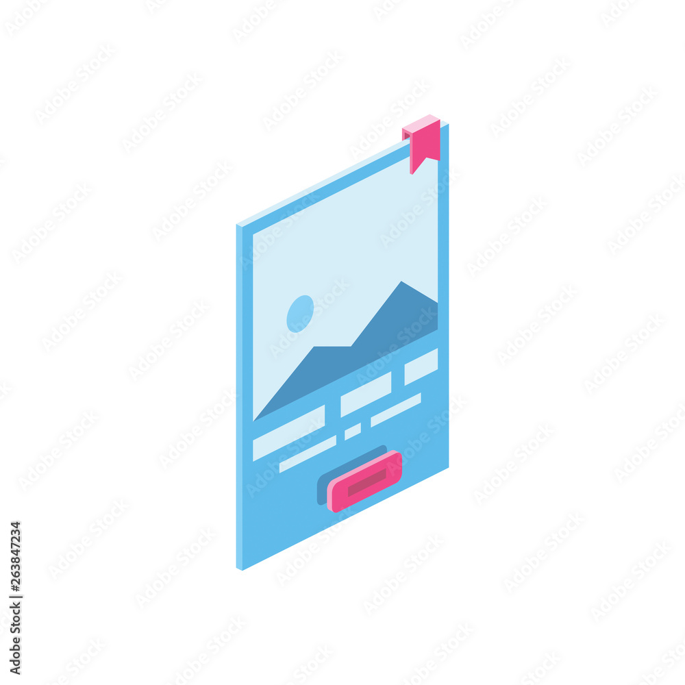 User Interface 3D Vector Isometric icon User Interface 3D Vector Isometric icon