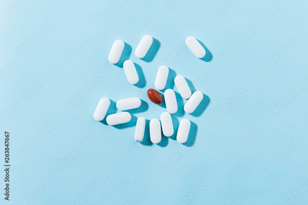 Colored pills Colored pills