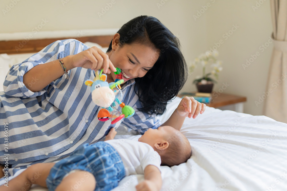 Indonesian Mother with baby