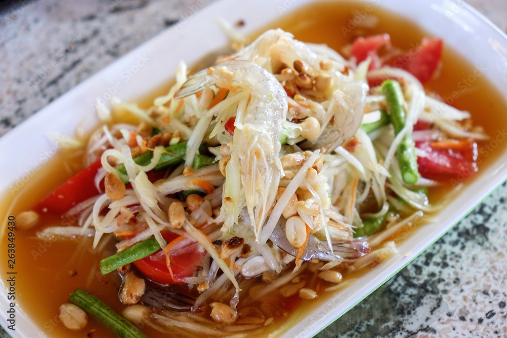 Fresh Shrimp Papaya Salad Fresh Shrimp Papaya Salad