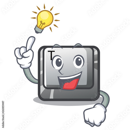 Have an idea button T in the mascot shape