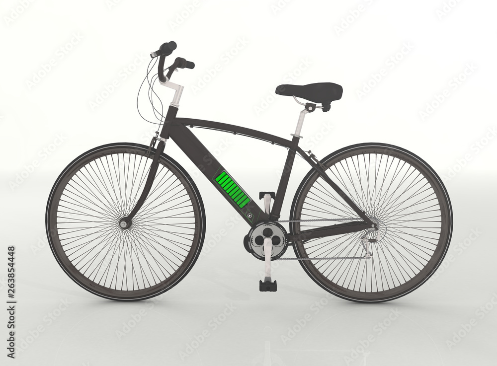 Fototapeta premium E-Bike. Battery status.