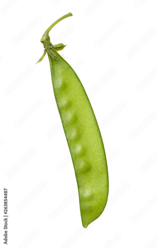 Snow peas isolated on white background Snow peas isolated on white background