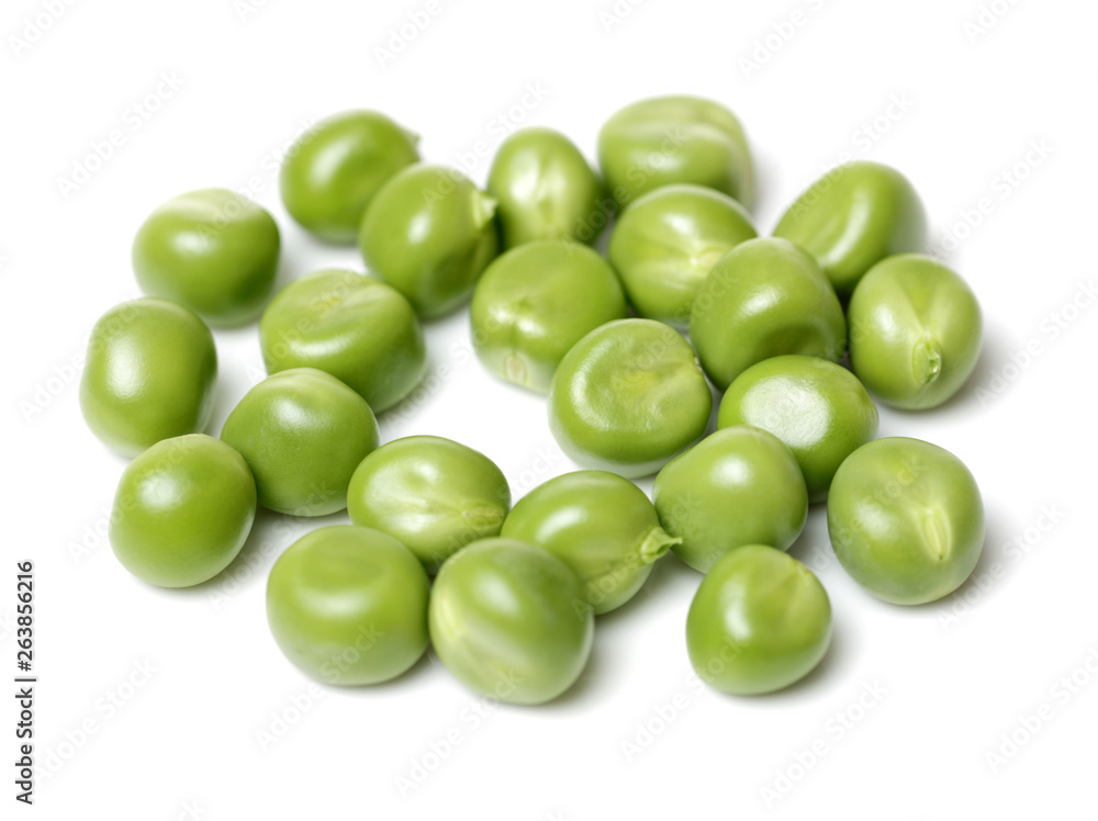 Fresh peas isolated on white background Fresh peas isolated on white background