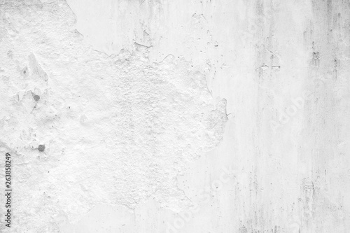 White Grunge Broken Concrete Ground Texture Background.