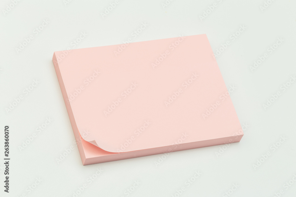 colour paper stick note on a white background colour paper stick note on a white background