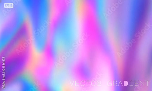 Abstract Modern pastel colored holographic vector gradient background in 80s style. Synthwave. Vaporwave style. Retrowave, retro futurism, webpunk