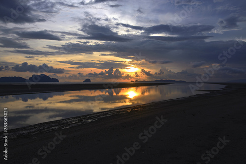 Sunset on the beach