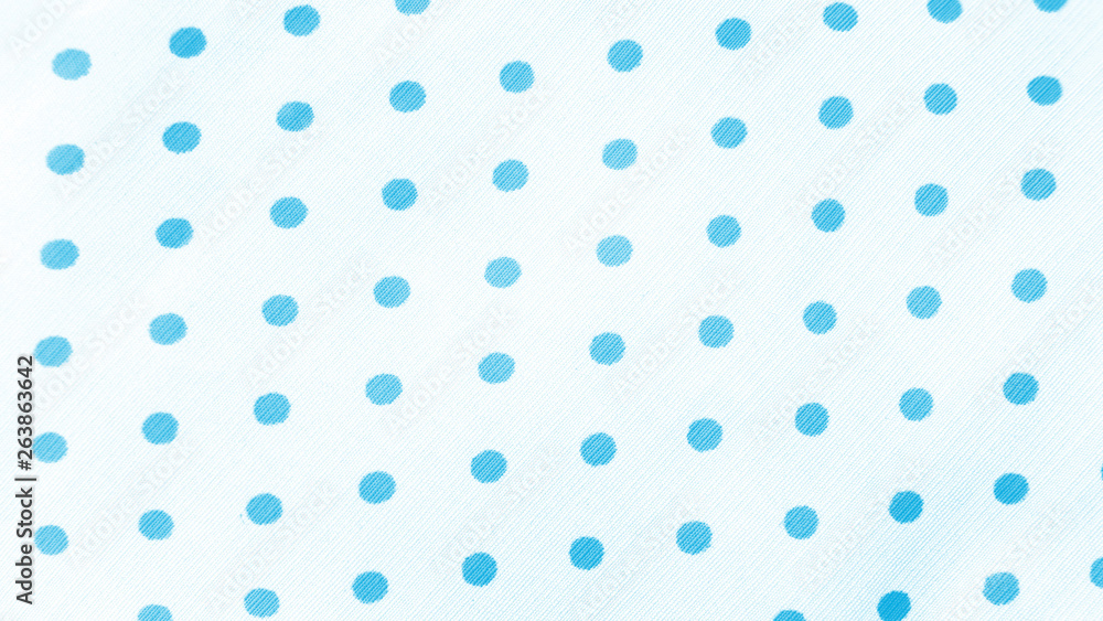 Blue Polka Dot Fabric