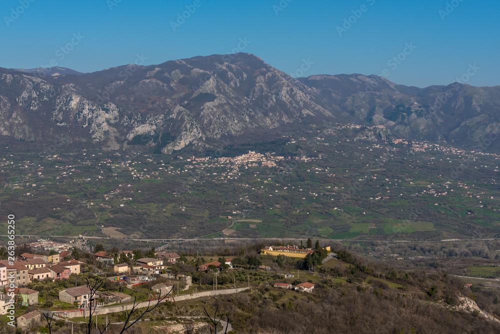 View from an Abandoned Village in Southern Italy Destroyed by Earthquake