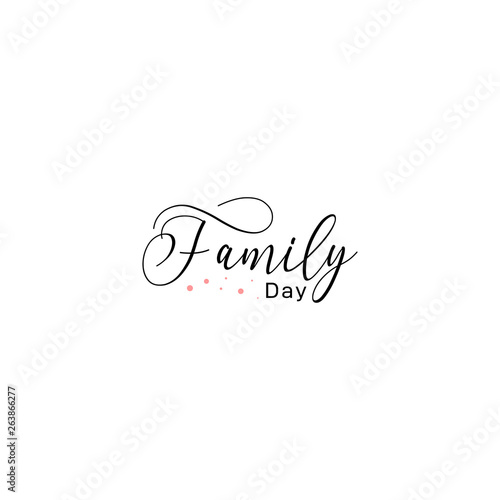 Happy World Family Day Vector Design Template