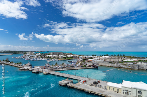 View of the cruise port in KINGS WHARF, BERMUDA