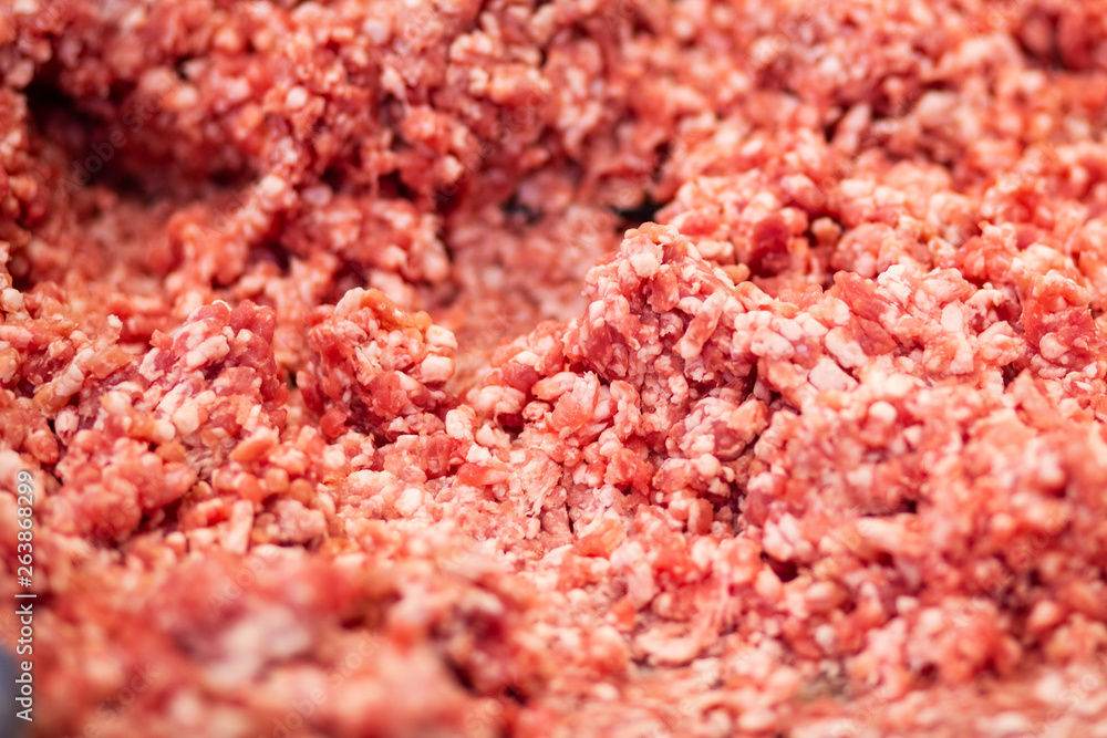 Fresh raw minced pork Fresh raw minced pork