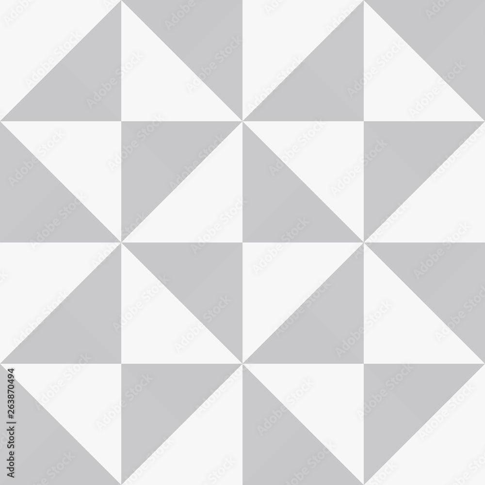 Obraz premium ..Triangles background. Vector geometric seamless pattern in pastel retro colors and textured simple shapes.