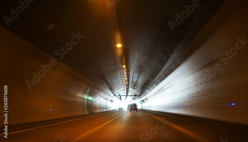 car in the tunnel