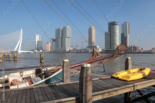 Rotterdam Netherlands harbor boats photo