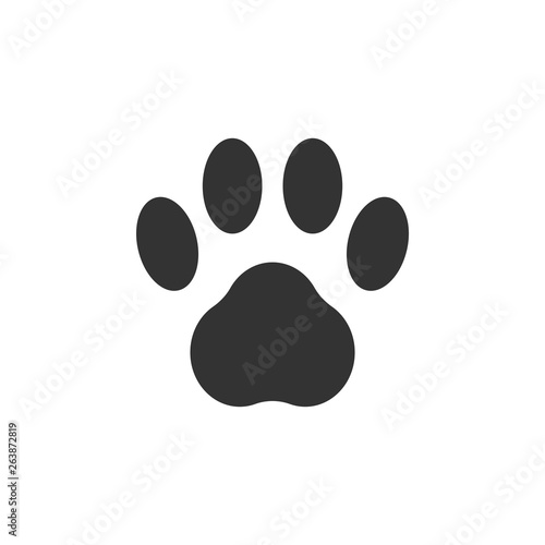 Paw clip art design vector isolated