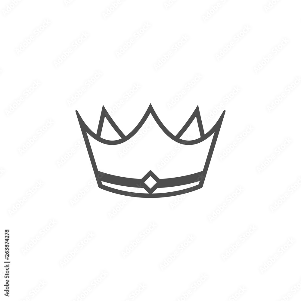 Crown clip art design vector isolated Stock Vector | Adobe Stock