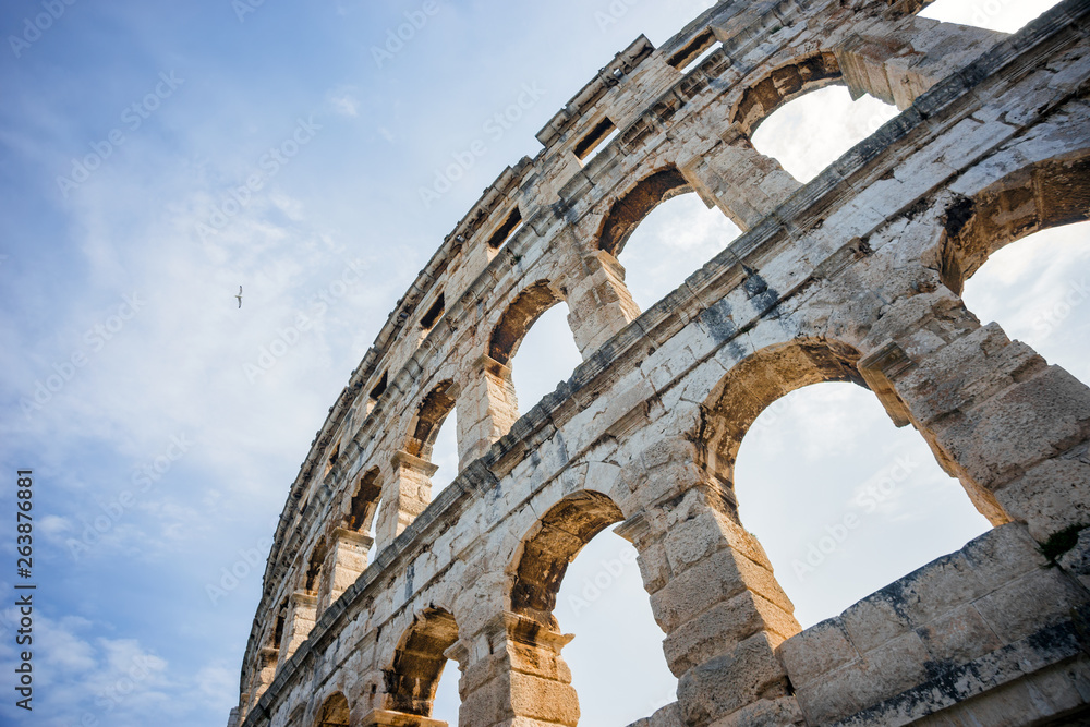 Ancient Roman Amphitheater in Pula, Croatia Ancient Roman Amphitheater in Pula, Croatia