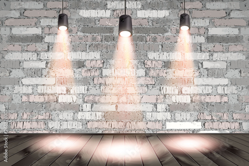 Background image of dark wall with light spot
