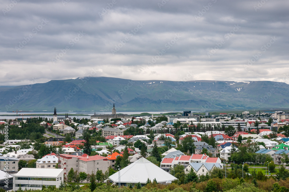 Reykjavik Colorful Roofs Iceland Capital