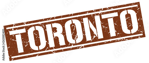 Photography Toronto brown square stamp