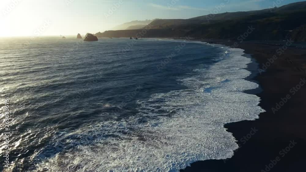 Cruising down the beach on an magic carpet ride. Waves crash and sunsets. Cruising down the beach on an magic carpet ride. Waves crash and sunsets.