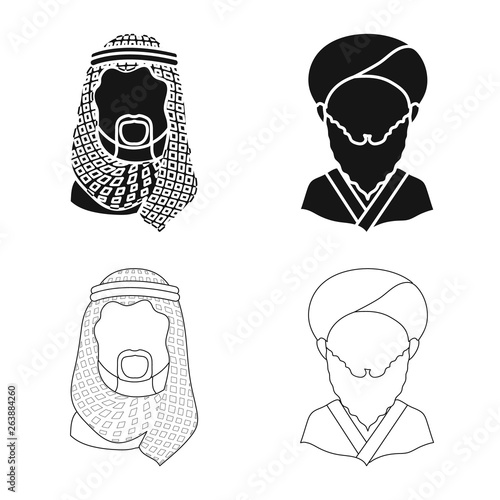 Vector illustration of imitator and resident icon. Collection of imitator and culture stock vector illustration.