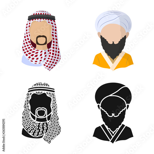 Isolated object of imitator and resident icon. Collection of imitator and culture vector icon for stock.