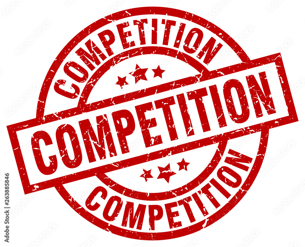 competition round red grunge stamp competition round red grunge stamp