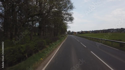 Wallpaper Mural Driving into Bridge of Weir, Scotland. Torontodigital.ca