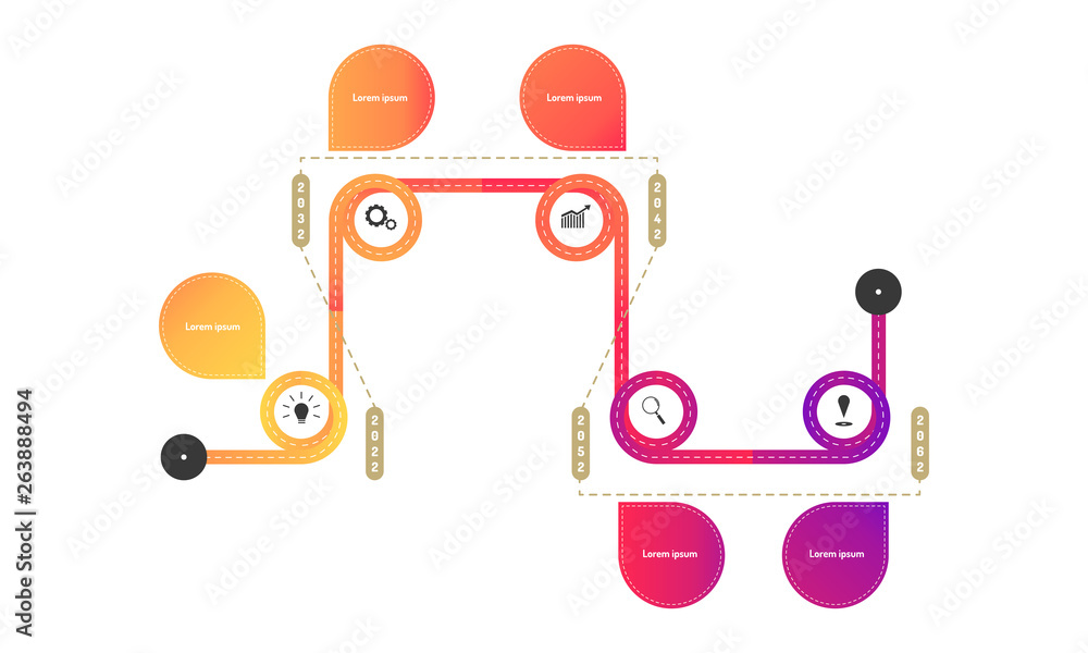subring hightway roadmap timeline elements with markpoint graph think search gear target icons. vector illustration eps10 subring hightway roadmap timeline elements with markpoint graph think search gear target icons. vector illustration eps10