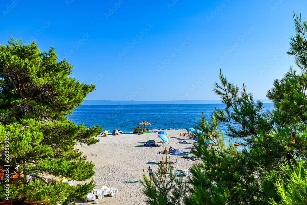 Baska Voda beach, Croatia.