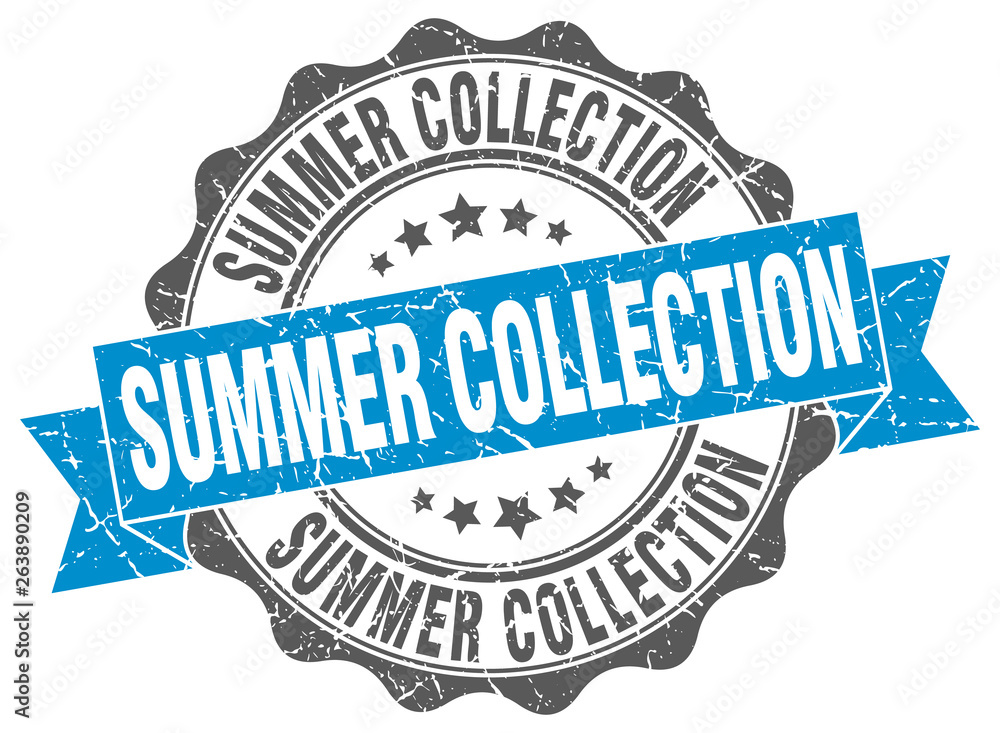 Obraz premium summer collection stamp. sign. seal