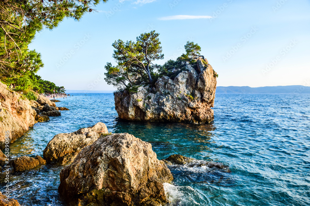 Obraz premium Brela rock, Croatia.