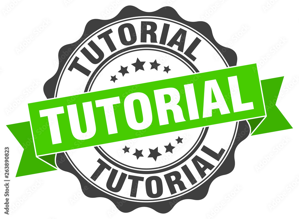 Obraz premium tutorial stamp. sign. seal