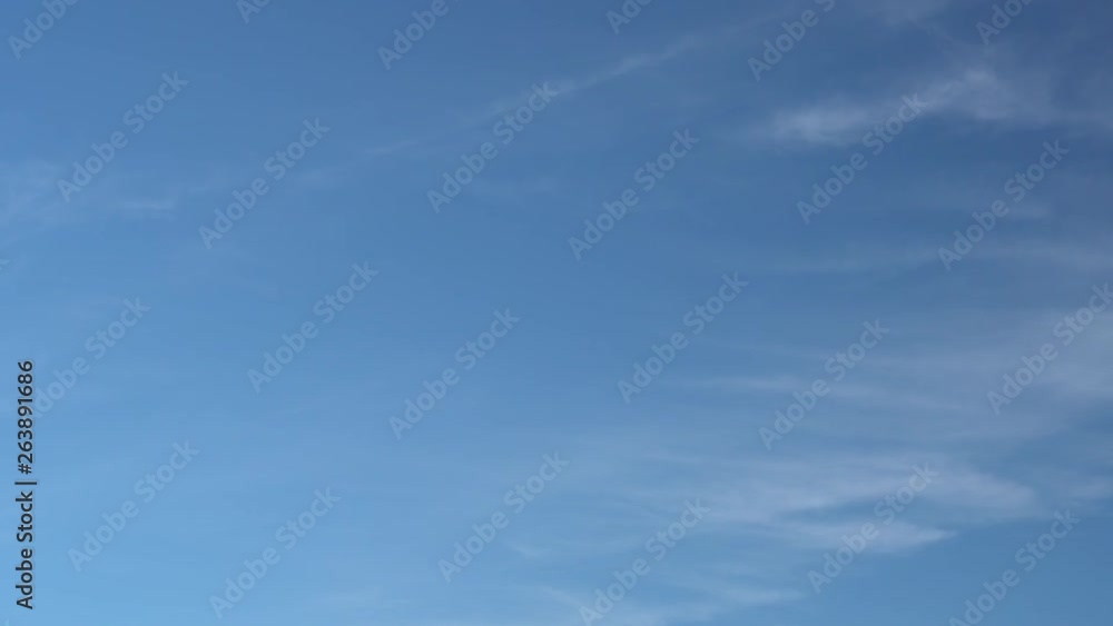 Only summer blue sky with fast moving light thin cirrus clouds. Full HD Time Lapse footage Only summer blue sky with fast moving light thin cirrus clouds. Full HD Time Lapse footage