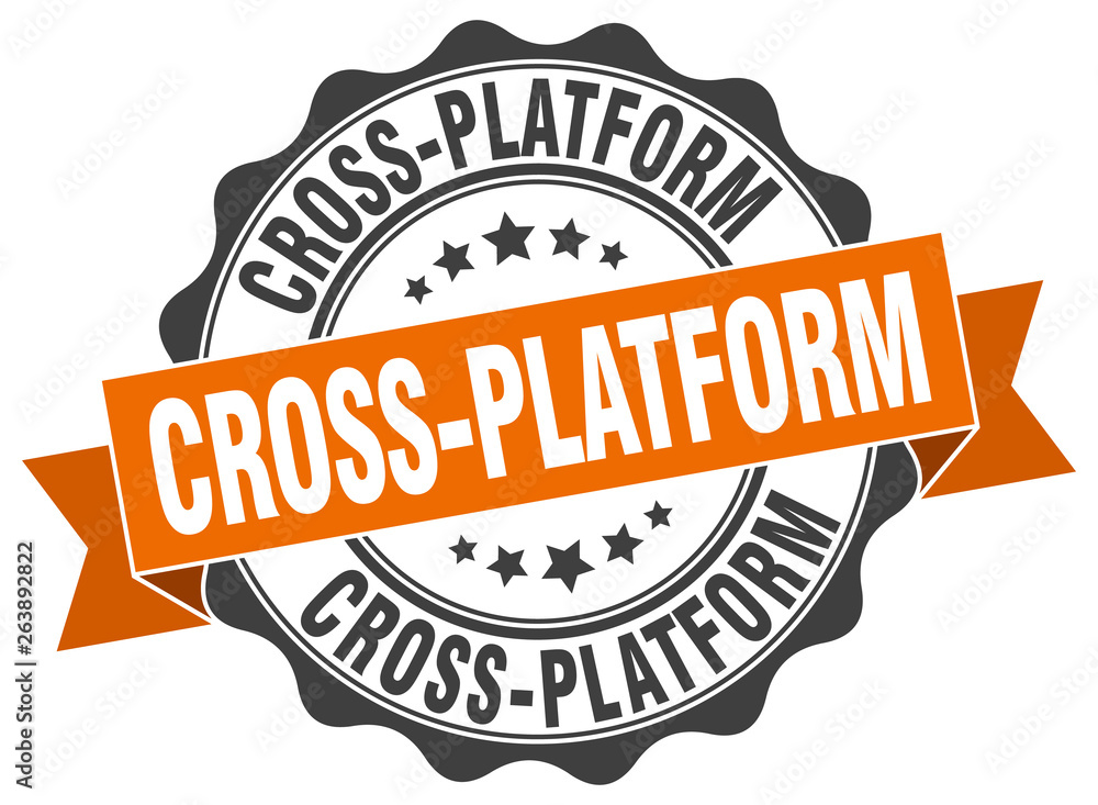 Obraz premium cross-platform stamp. sign. seal