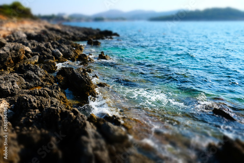 View of the beach in Ksamil, Albania © badahos