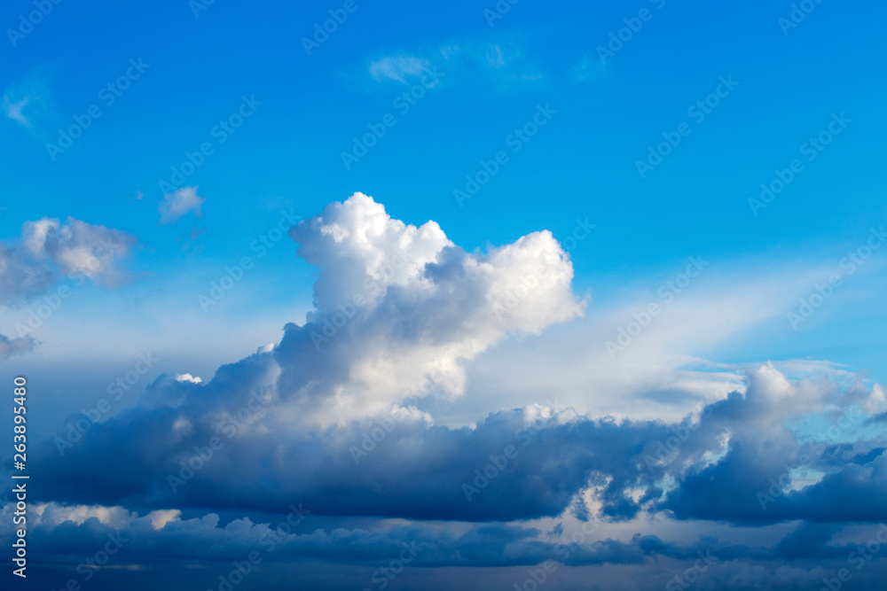 Sky blue with clouds dramatic formation horizon Sky blue with clouds dramatic formation horizon